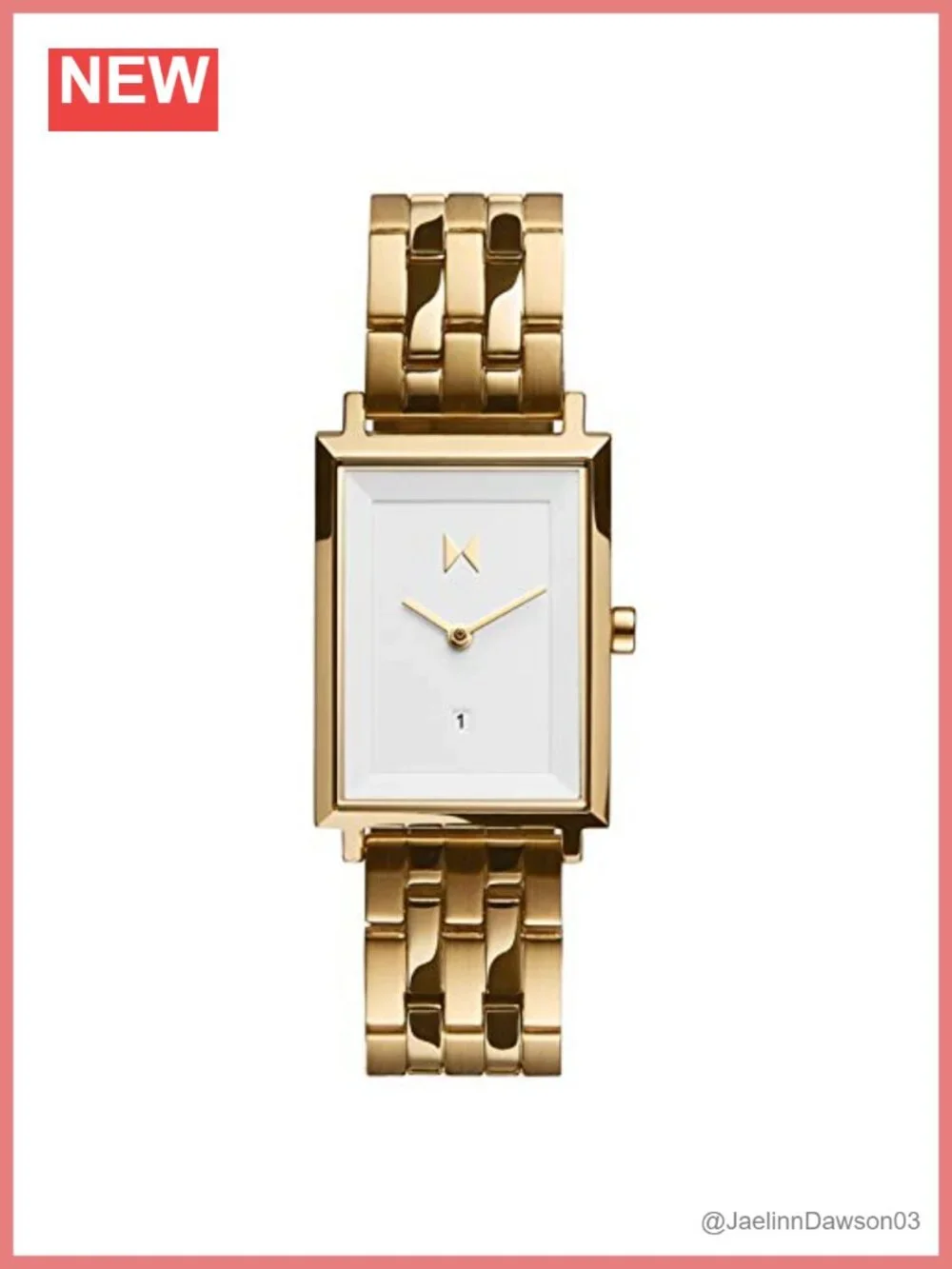 MVMT Signature Square Women's Watch - Quartz, 50m Water Resistant, Stainless